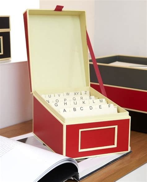 5x7 index card box.